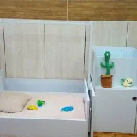 گهواره نوزاد  همراه کمد