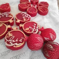 شمع ها ی زیبای یلدا و گل های ربانی دلبر|صنایع دستی و سایر لوازم تزئینی|خوی, |دیوار