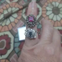 فروش ۲عددانگشترقدمت دارزنانه به شرط یاقوت اصلی