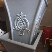 فروش ۴ عدد گلدان فایبرگلاس گلاس یک وبیست قددهانه60