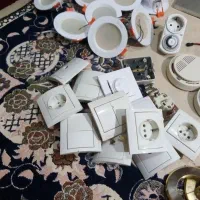 کلید و پریز هالوژن تایمر برق دتکتورآتش‌سوزی