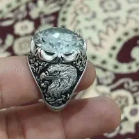 انگشتر موزونایت الماس روس یاقوت زمرد