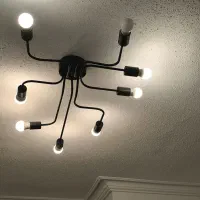 لوستر سقفی 8 شاخه|لوستر و چراغ آویز|رشت, سعدی (تختی)|دیوار