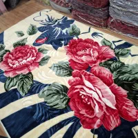 گلدار برجسته پتو کاور دار  نوار دوزی شده