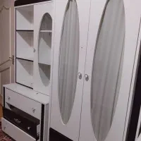 تخت خواب نوجوان همراه با جا کتابی و جا لباسی|تخت و سرویس خواب|اصفهان, شیخ اشراق|دیوار