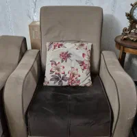 مبل راحتی ۷نفره  ال تختخواب شو همراه پاف|مبلمان خانگی و میز عسلی|تهران, نیروی دریایی|دیوار