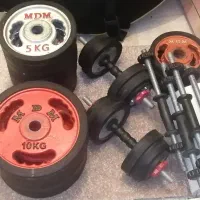 وزنه و دمبل دور لاستیک|تجهیزات ورزشی|ساری, |دیوار