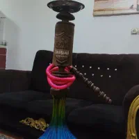 سه عدد قلیان چوبی