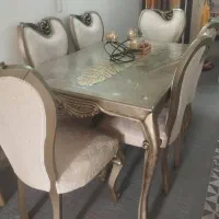 میز ناهارخوری ۶نفره چوب گردو به شرط کارمنبت دست|میز و صندلی غذاخوری|امامزاده عبدالله, |دیوار