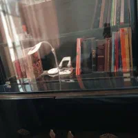 سرویس میزتوالت و کتابخانه پولیش مشکی|تخت و سرویس خواب|تهران, سازمان آب|دیوار