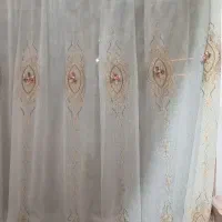 پرده گل برجسته