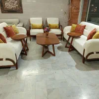 مبل ۸نفره با پارچه تدی با جلو مبلی و عسلی اقساط|مبلمان خانگی و میز عسلی|قدس, شهرقدس|دیوار