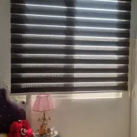 پرده زبرا طرح چوب