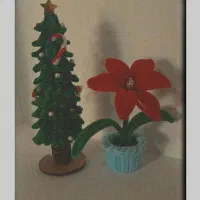 گل پیپ پاکن و درخت کریسمس