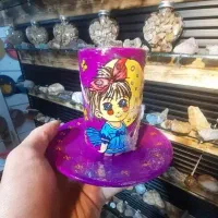لیوان سفالیه نقاشی شده (دختر کوچک)