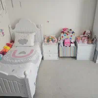 ست تخت کودک ، کمد ، عسلی آپادانا و باکس اسباب بازی|اسباب و اثاث بچه|تهران, درب دوم|دیوار