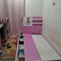 تخت/میز تحریر/کتابخانه/پرده/تشک فنری|تخت و سرویس خواب|تهران, فدک|دیوار