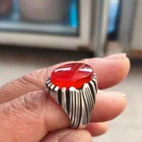 انگشتر عقیق سرخ درجه 1