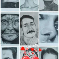 سفارش چهره به سبک سیاه قلم|تابلو، نقاشی، عکس|زابل, |دیوار