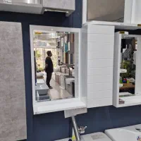 آینه باکس سرویس بهداشتی ۵۰در۵۰مدل خط دار(رودهن)