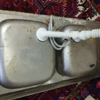 هود خانگی و سینک دولگنه قدیمی سالم با شیر|هود|شهریار, شهریار|دیوار