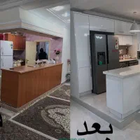 بازسازی و برچسب کابینت و وسایل خونه کامل