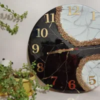 ساعت رزینی|ساعت دیواری و تزئینی|اصفهان, چرخاب|دیوار