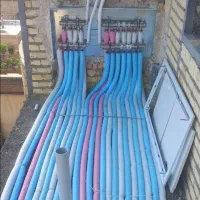 استخدام لوله کش سفید و پنج لایه