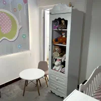 کمد و ویترین تمام ام دی اف|تخت و سرویس خواب|بابل, |دیوار