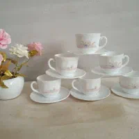 ست فنجان و نعلبکی چای و قهوه اصل فرانسه نوی نو