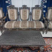 مبلمان ۹ نفره و ناهارخوری ۸ نفره چوب سالم|مبلمان خانگی و میز عسلی|پرند, فاز ۱|دیوار