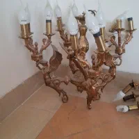 لوستر برنز اصل طرح فرشته|لوستر و چراغ آویز|یزد, |دیوار
