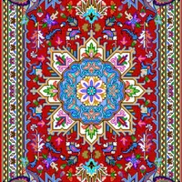 زیرپایی با دار قالی نقشه سنتی و عددی|فرش|قم, سراجه (۱۵ خرداد)|دیوار