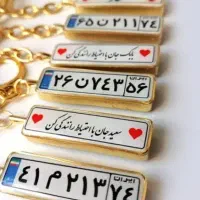 جاکلیدی پلاک ماشین و موتور شبتاب