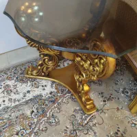 مبل استیل 9نفره با 3 میز عسلی ویترین ومیزناهارخوری|مبلمان خانگی و میز عسلی|تهران, بهداشت|دیوار