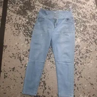 فروش شلوار لی لوله تفنگی کمرگنی سایز ۴۴