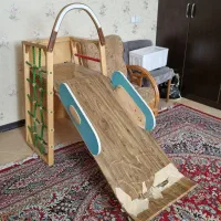 سرسره و صخره نوردی چوبی