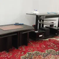 بخاری فرش میز شیشهای مبل