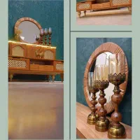 آینه و کنسول لوکس چوب یار تولید مستقیم طرح های خاص