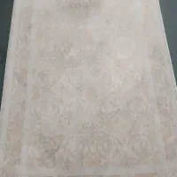 فرش ۹و۳متری کرم صورتی گل برجسته|فرش|پاکدشت, پارچین|دیوار