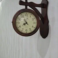 ساعت دیواری دوطرفه جنس چوب