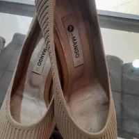 کفش مجلسی کرم مخمل شیک