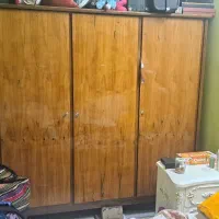 *کمد نو چرخدار چوب گردو ۳ در ۳ بزرگ*|جاکفشی، کمد، دراور|شیراز, ستارخان|دیوار