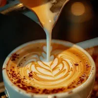 دوره لته آرت ( هنر طراحی روی قهوه با شیر)