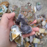 سنگ عقیق توپی شجردار سوسنی و دیواری|جواهرات|ارومیه, |دیوار