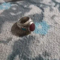 انگشتر عقیق اصل یمنی با انگشتر دست ساز|جواهرات|کیش, |دیوار