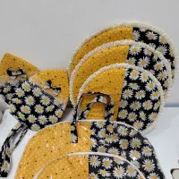 دوخت انواع سرویس آشپزخانه به صورت تک و عمده.|سفره، حوله، دستمال آشپزخانه|بروجرد, |دیوار