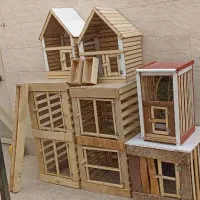 جفت کن ۲طبقه و 1طبقه و قفس کلبه ای