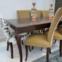 فروش نهارخوری هشت نفره، بدون کوچکترین خط وخش|میز و صندلی غذاخوری|ساوه, |دیوار