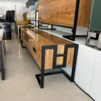 میز تلویزیون چوبی مات